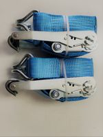 Pack Of Two 5t (5000kg) 50mm Blue Ratchet Straps With Claw Hook Heavy Duty 4m