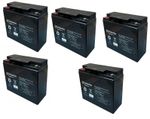5 X 12V 20AH (Replace 17AH 18AH 21AH) Rechargeable AGM/GEL Battery