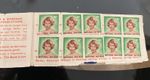 NATIONAL SAVINGS STAMP BOOK with 49 Princess Anne 6D Stamps