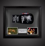 Dome Framed Nigel Benn ‘Dark Destroyer’ Hand Signed Boxing Glove £250 With COA