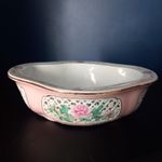 Vintage Chinese Bonsai Double Wall Porcelain Bulb Flower Pot, Pierced Fretwork