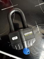 OXFORD BOSS ALARM DISC LOCK 16mm ULTRA STRONG MOTORCYCLE MOTORBIKE SOLD SECURE