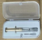 1ml Glass Syringe + Metal Plunger + Magnetic Foam Case + Dispensing Tip