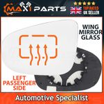 VW Golf Mk6 2009-2012 Wing Mirror Glass Heated Convex Left Passenger Side