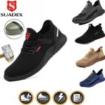 UK Mens Lightweight Safety Trainers Steel Toe cap Women Work Shoes Hiking Boots
