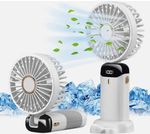 Mini Rechargeable Handheld Fan - Portable Folding USB Cooling Fan for Desk UK