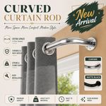 Extendable Curtain Pole with Fittings Set 28mm Heavy Duty Blackout Curtins Rods