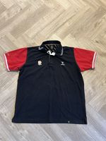 Official Guinness England Rugby Polo Shirt - Black & Red - Size L