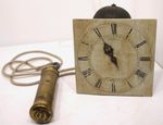 Late 17th/Early 18th Century Birdcage 30hr Shelf Longcase Clock Movement +Weight