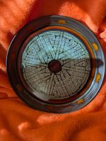 Vintage Newlyn Cornwall Celtic Pottery Platter Plate Browns   8.5"