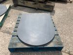D shape honed slate hearth slab 1100mm x 850mm (Ref 496)