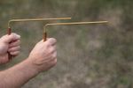 BRASS DOWSING RODS COPPER HANDLE DOWSER STICKS REIKI DIVINING PIVOT WITCHING