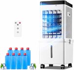 3 Speeds Evaporative Cooling Fan 3-IN-1 Portable Air Cooler 15L Water Tank