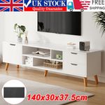 High Gloss TV Stand Cabinet Entertainment Center with 1 Door & 4 Shelve 2 Dxoulh