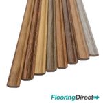 Natural Oak Effect 10x Laminate Floor Scotia Beading 2.4m Metre Length 30 Colour
