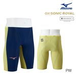 Mizuno Men's Swimsuits GX SONIC ROYAL PW ‎N2MBD001 Navy/Yellow Nylon 2026