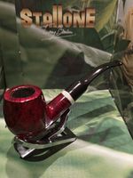 VENINI BENT BILLARD BRIAR ESTATE SMOKING PIPE! MADE IN ITALY FILTER 9 mm BRUYERE