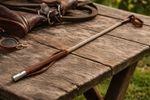 Vintage Eegee Riding Crop / Hunting Whip Leather Handle Equestrian