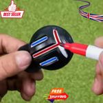 Golf Ball Liner Marker Pen Three Line Alignment Drawing Tool Kit UK