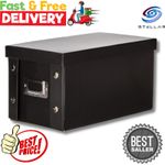 Zeller 17938 16 X 28 X 15 Cm CD Storage Box Cardboard, Black
