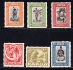 Album Treasures  Papua New Guinea Scott # 94-99 Motuan Girl, Tree Houses etc MLH