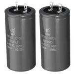 2 Pcs Motor Start Capacitor 200uf 300V 50/60Hz CD60 Running Starting 
