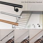 304 Stainless Steel Handrail Connected Type Wall-Mounted Installation