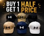 Under Armour UNISEX Stretch Fit Golf Cap Light/WT Sports Baseball Hat Adjustable