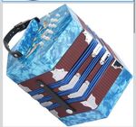 Concertina Accordion Portable Professional For Adults Musical Instrument SkyBlue
