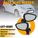 For Ford Fiesta MK7 2008-2012 Left/Right Painted White Electric Door Wing Mirror