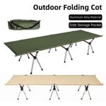 Ultralight Folding Camping Cot Comfortable Portable Camping Cot with Storage Bag