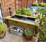 Rectangular Pond Raised Water Feature Aquatic Planter 120x58x42h cm Ready To Use