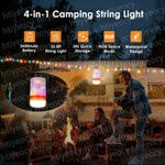 10M Portable Stowable LED String Light Outdoor Camping Retractable Waterproof UK