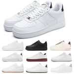MENS WOMENS LEATHER SNEAKERS CASUAL TRAINERS WALKING RUNNING SPORTS GYM SHOES UK