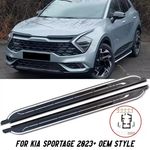 FOR KIA SPORTAGE 2023+ OEM STYLE ALUMINIUM PAIR RUNNING BOARDS SIDE STEPS BLACK