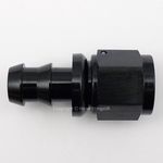 AN-12 12AN BLACK JIC Straight Swivel Push On SOCKETLESS Tail Barb Hose Fitting