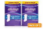 Always Dailies Panty Liners with Extra Protection - Large Pads - 2 x 46 Pads