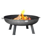Cast Iron Garden Fire Pit Outdoor Garden Back Yard Patio Heater 112cm Black