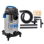 SGS 30 Litre Stainless Steel Wet and Dry Vacuum Cleaner with Power Tool Adapter