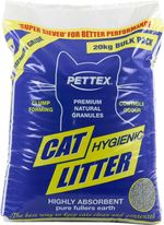 Pettex Premium Clumping Cat Litter 20kg Large Bulk Bag Cat Tray Refill