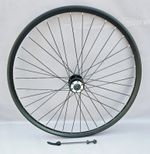 26" MOUNTAIN BIKE REAR WHEEL BLACK RIM. 7/8/9/10 SPEED COMPATIBLE, QUICK RELEASE