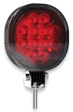 COMPACT ROUND UNIVERSAL E-APPROVED LED RED REAR FOG LAMP LIGHT WITH BRACKET