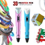 3D Printing Pen Set Doodle Printer Drawing 20 Colours PLA Filament Gift For Kid