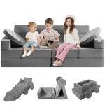 Uimoso Kids Play Couch 15 pcs Modular Kids Play Couch High-density 25D Sponge