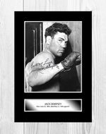 Jack Dempsey 1 boxing poster repro signature a4 poster choice of frame