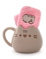Pusheen Brown 3D Face Mug and Sock Gift Set Womens
