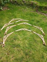 Antique Victorian Set of Cast Iron Conservatory Support Brackets 