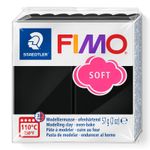 8020-9 FIMO Soft Oven Hardening Polymer Modelling Clay Black (1 x 57g 57 g