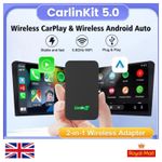 Carlinkit 5.0 Wireless Apple CarPlay Android Auto Adapter **CHEAPEST UK SELLER**