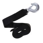 2 Pack Reusable Truck Tow Straps with Steel Hook Elastic Polyester
